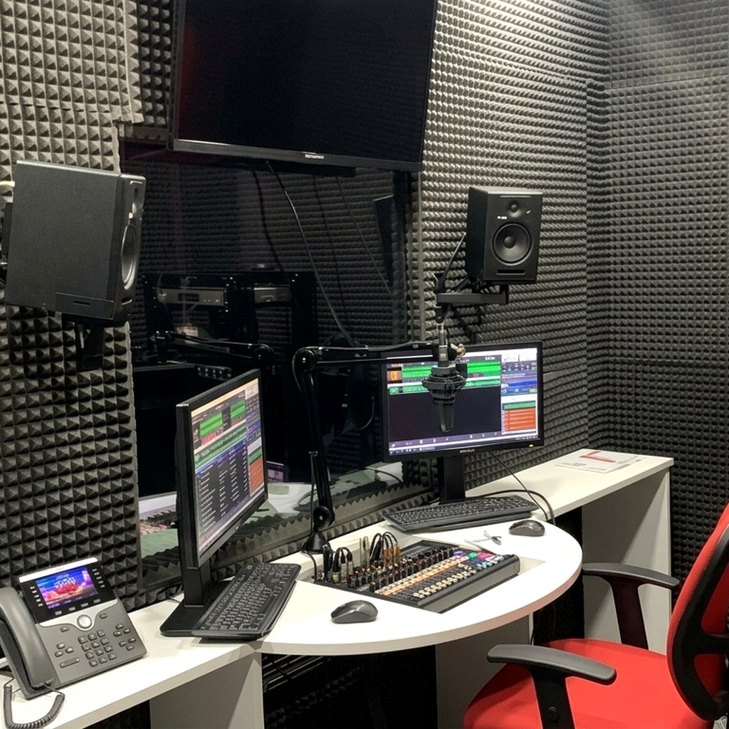 Foto dello studio di Radio Antenna Palermo